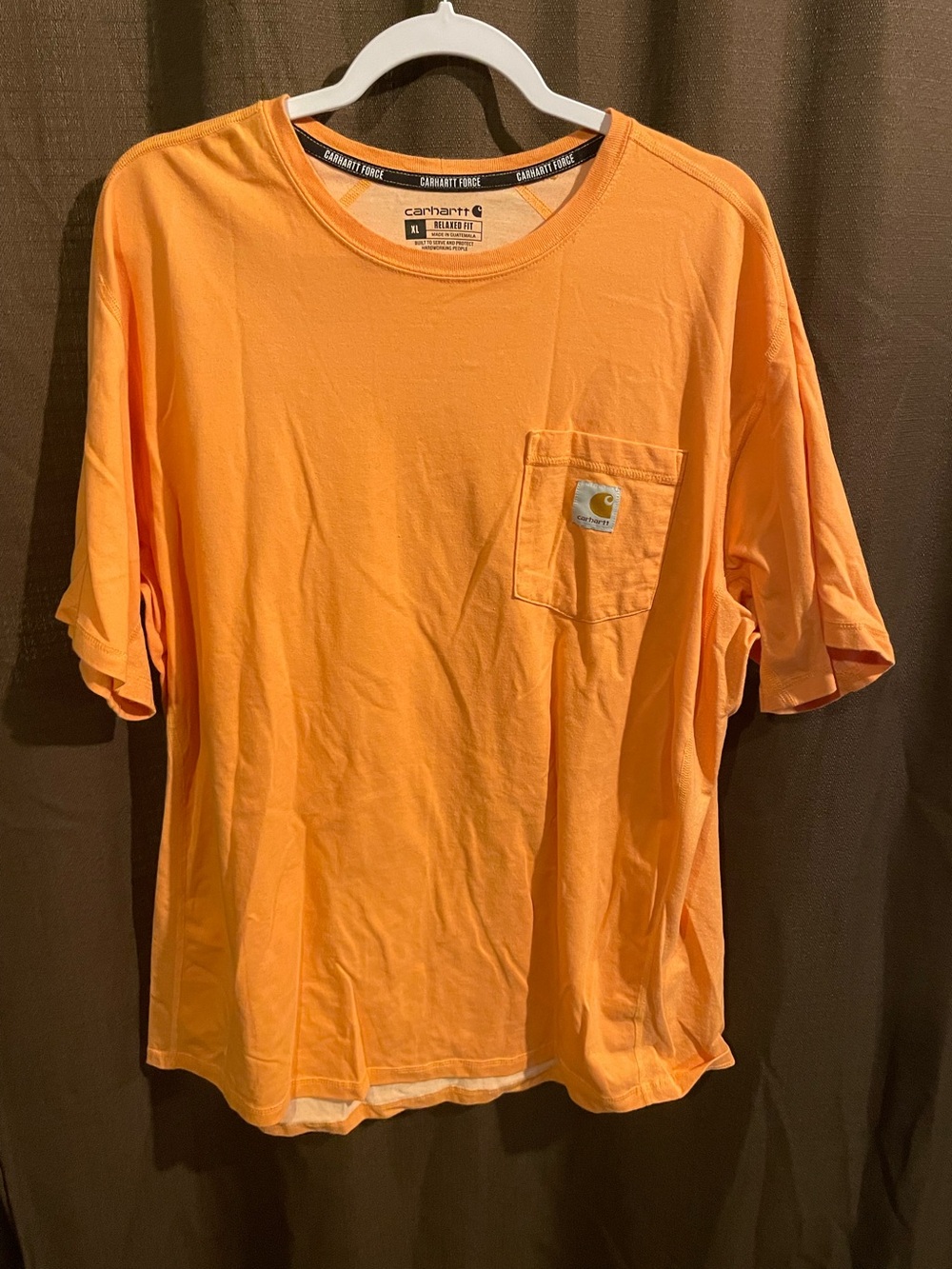 Carhartt Orange Short-Sleeve Pocket Tee